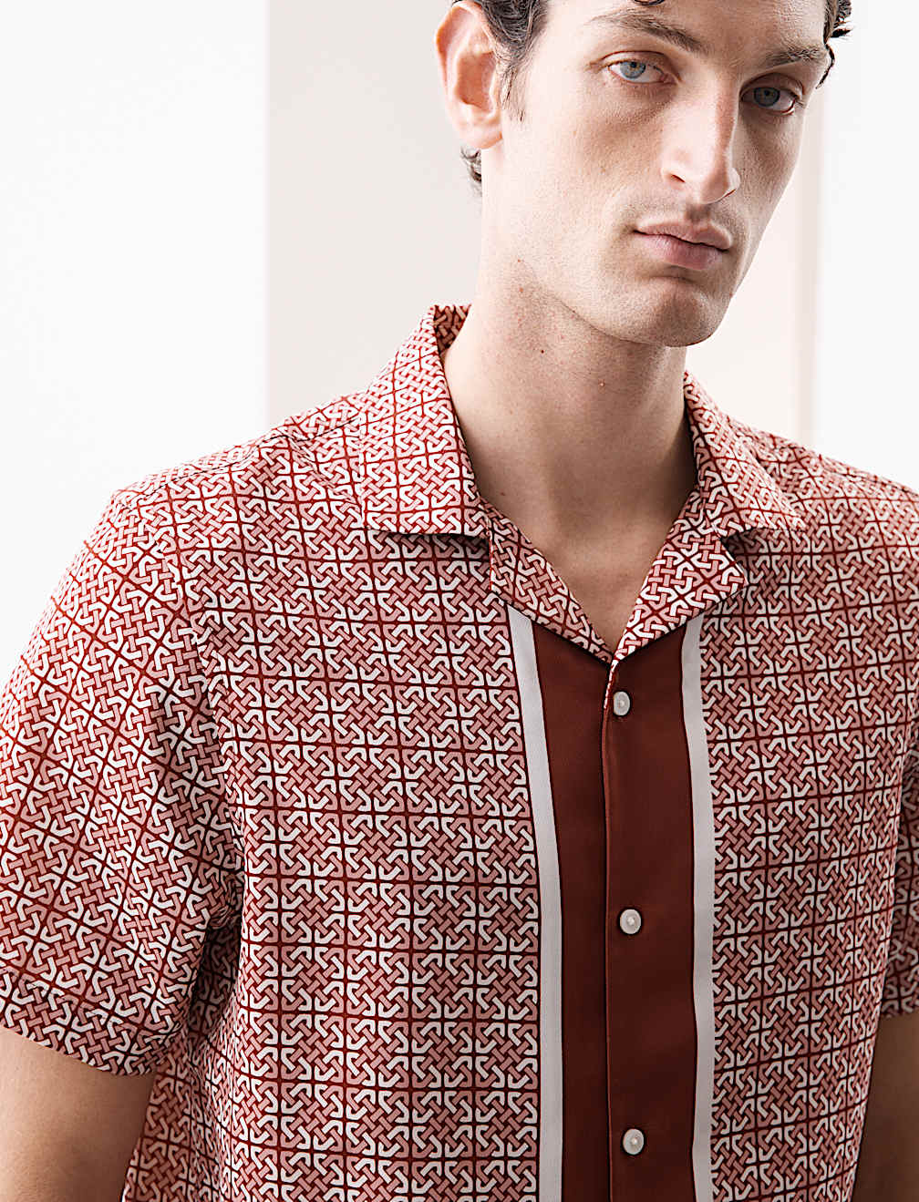 Geometric Print Shirt
