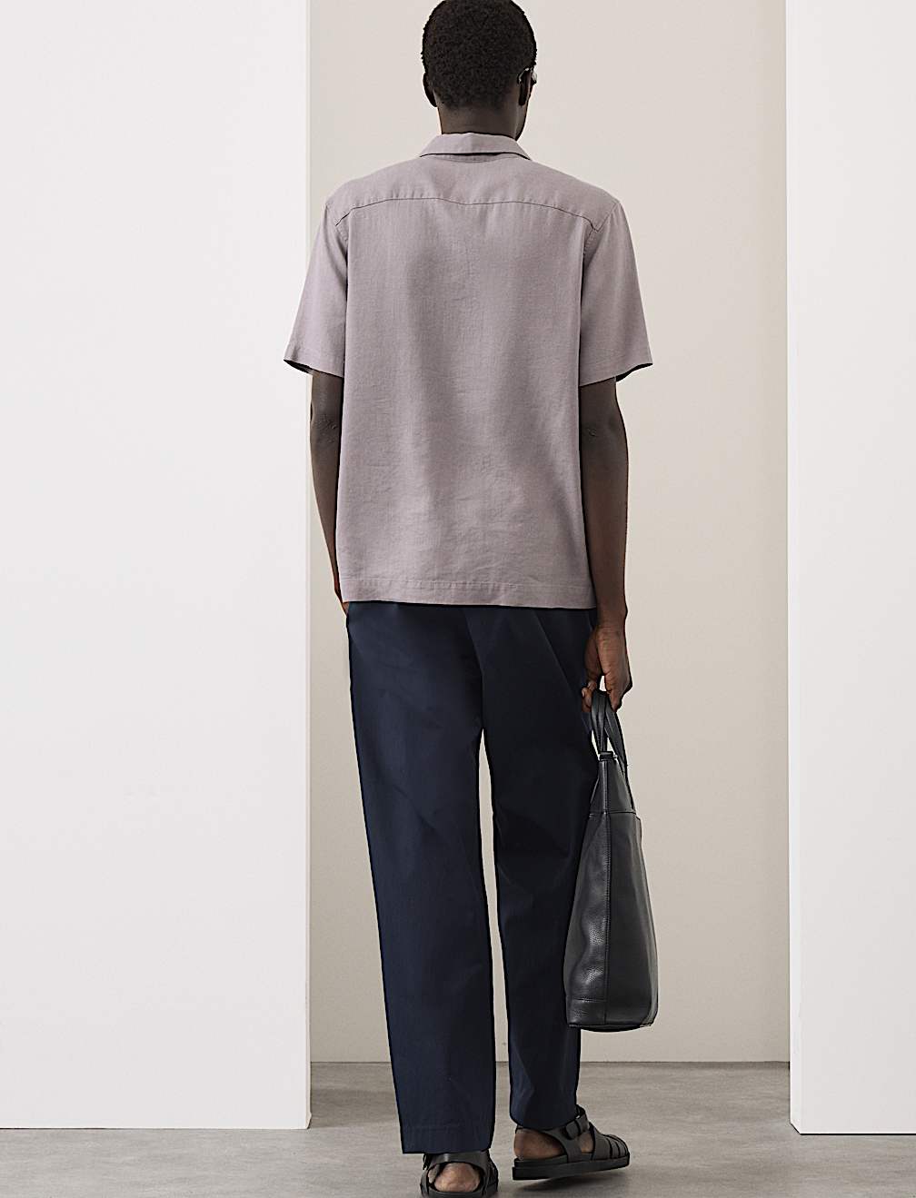 Linen Blend Short Sleeve Shirt