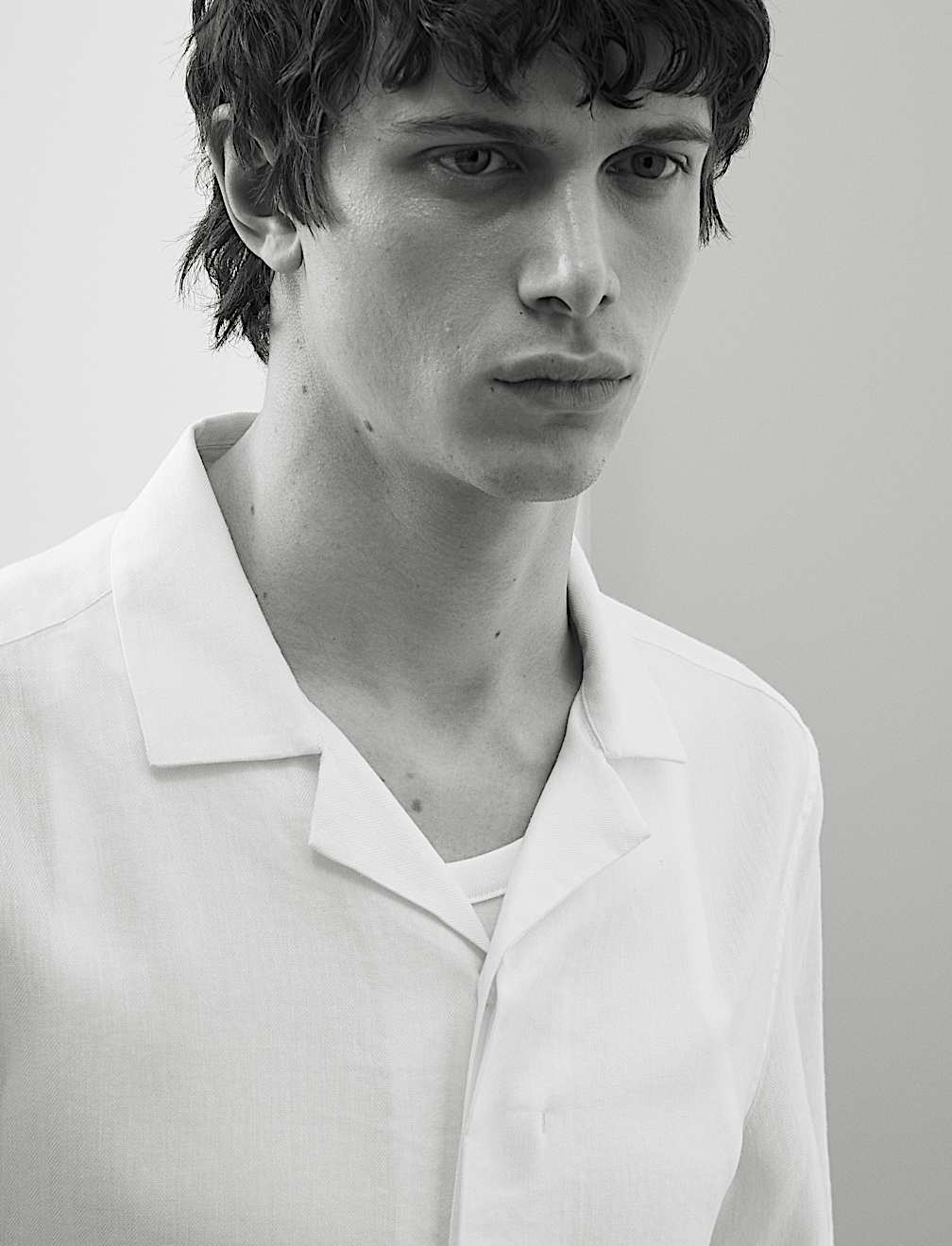 Linen Blend Short Sleeve Shirt