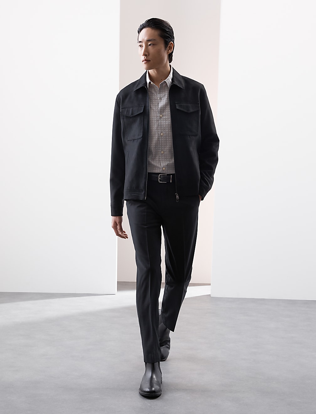 Pure Cotton Jacquard Shirt