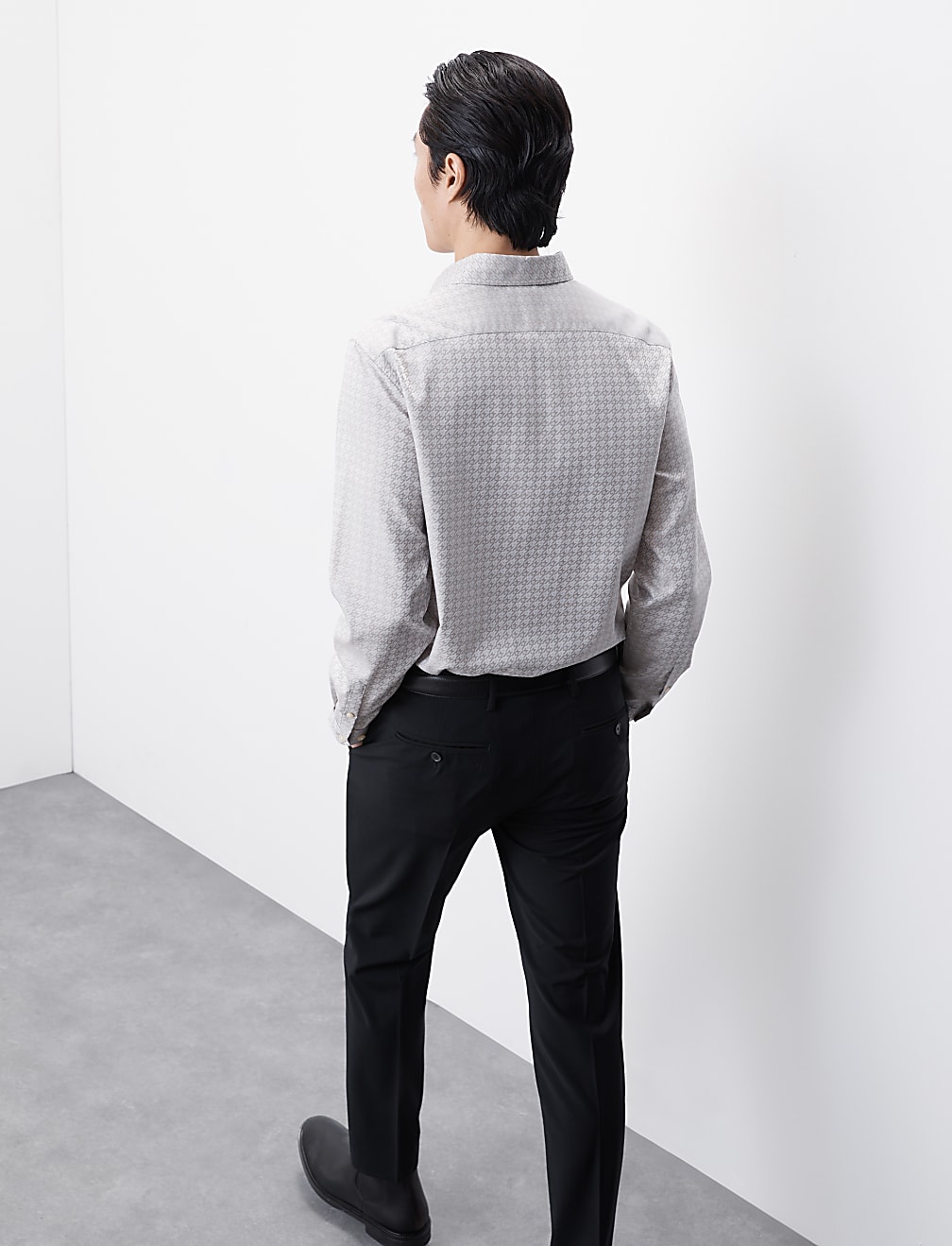 Pure Cotton Jacquard Shirt