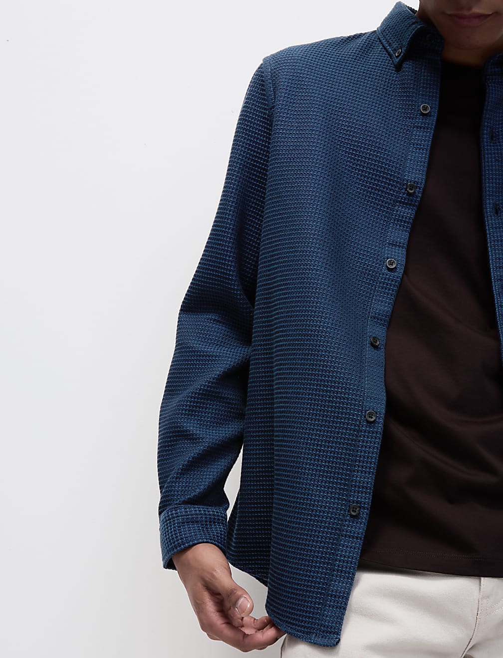 Pure Cotton Textured Shirt