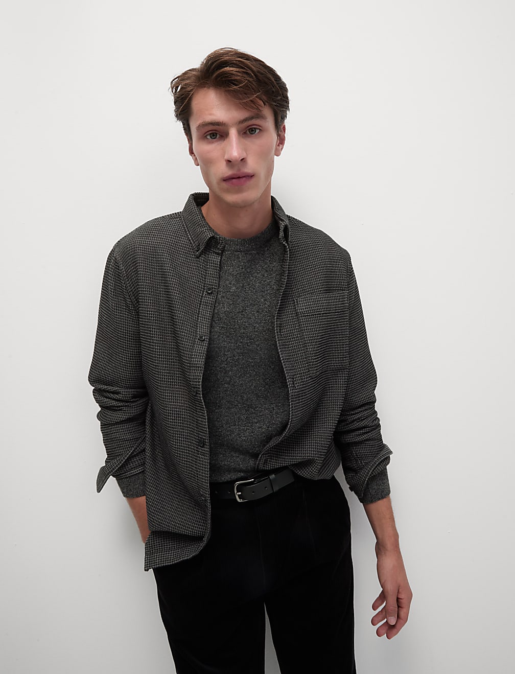 Pure Cotton Textured Shirt
