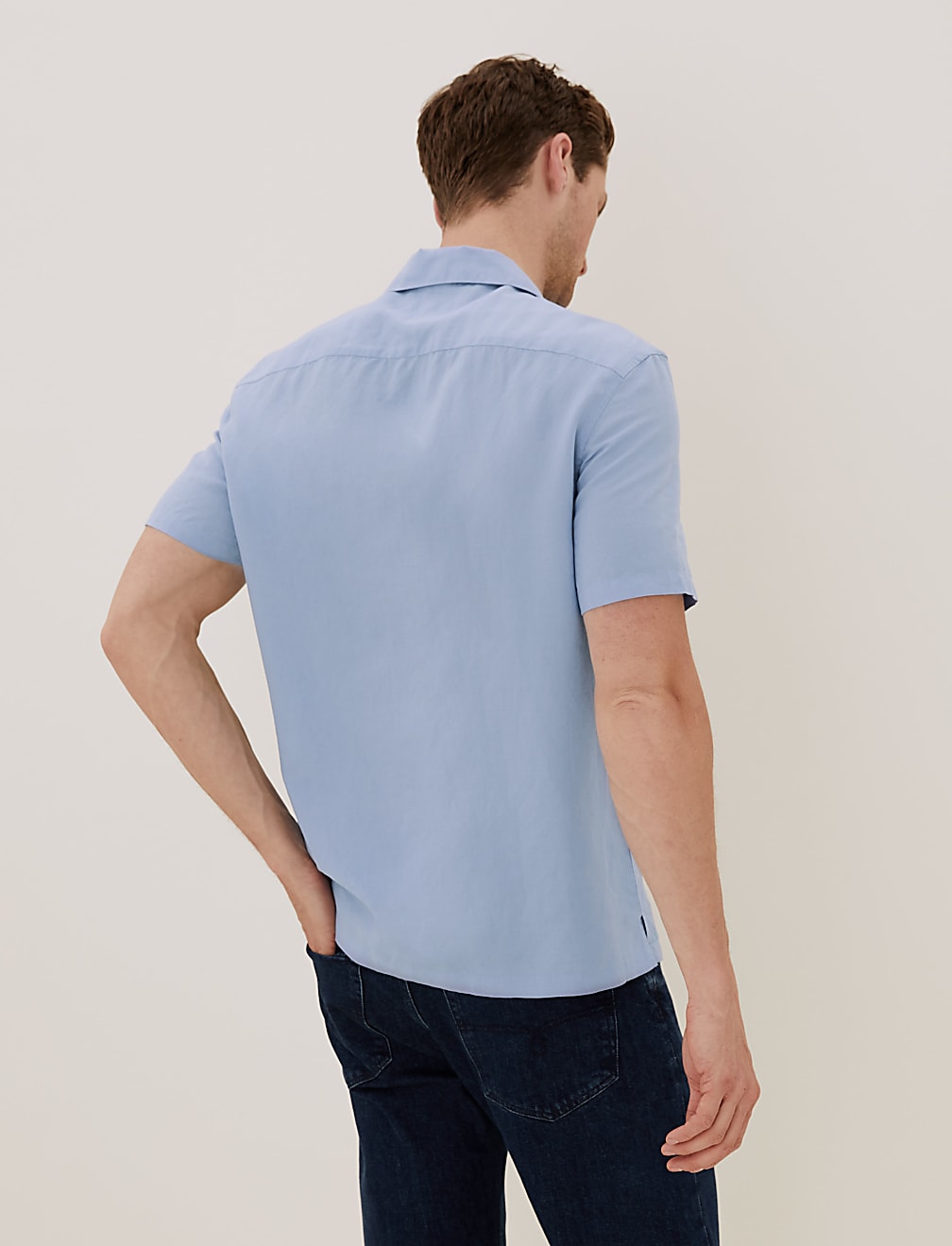 Linen Striped Revere Shirt