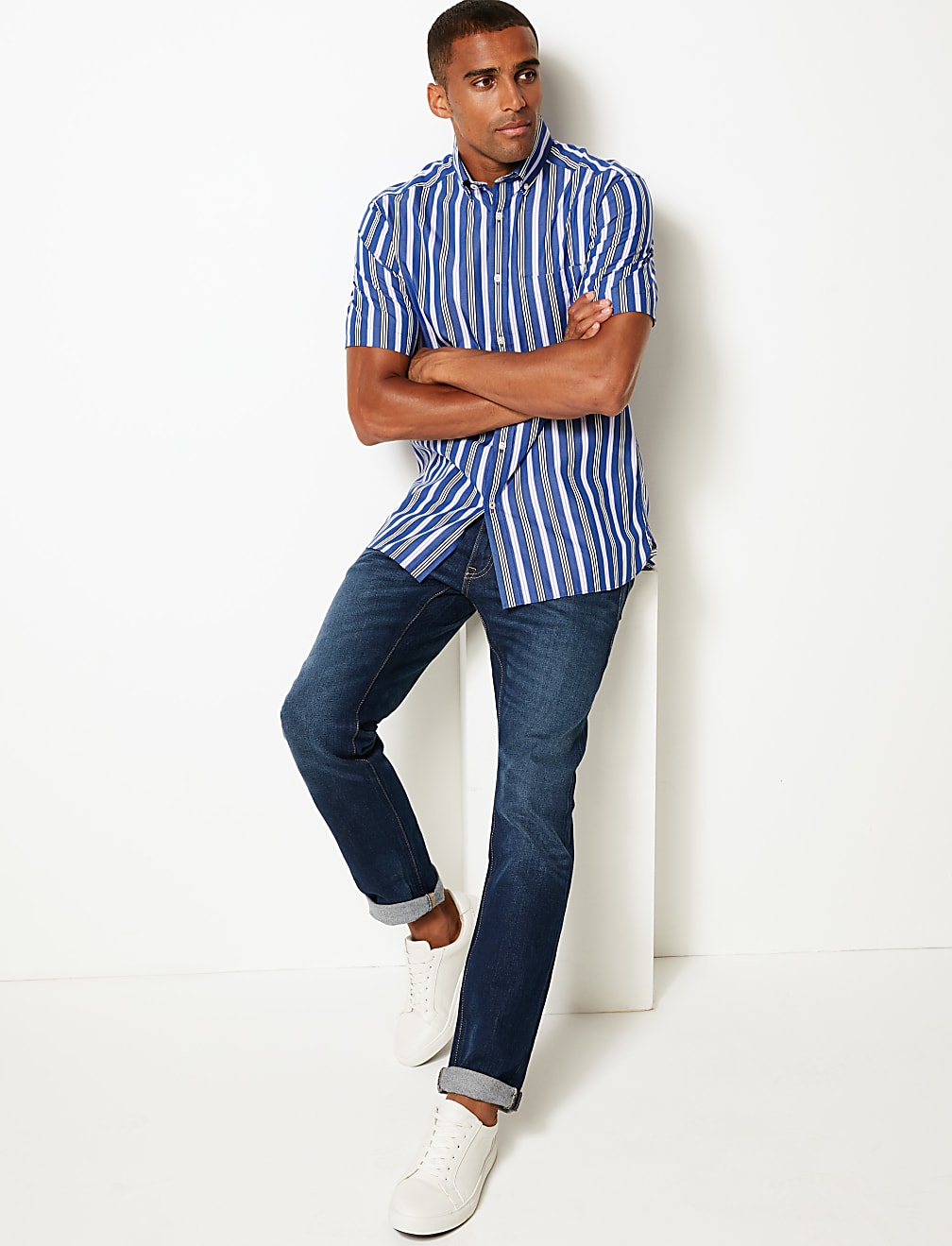 Cotton Striped Relaxed Shirt
