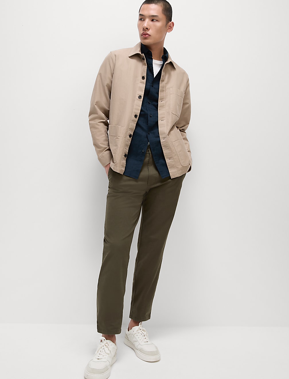 Easy Iron Pure Cotton Textured Shirt