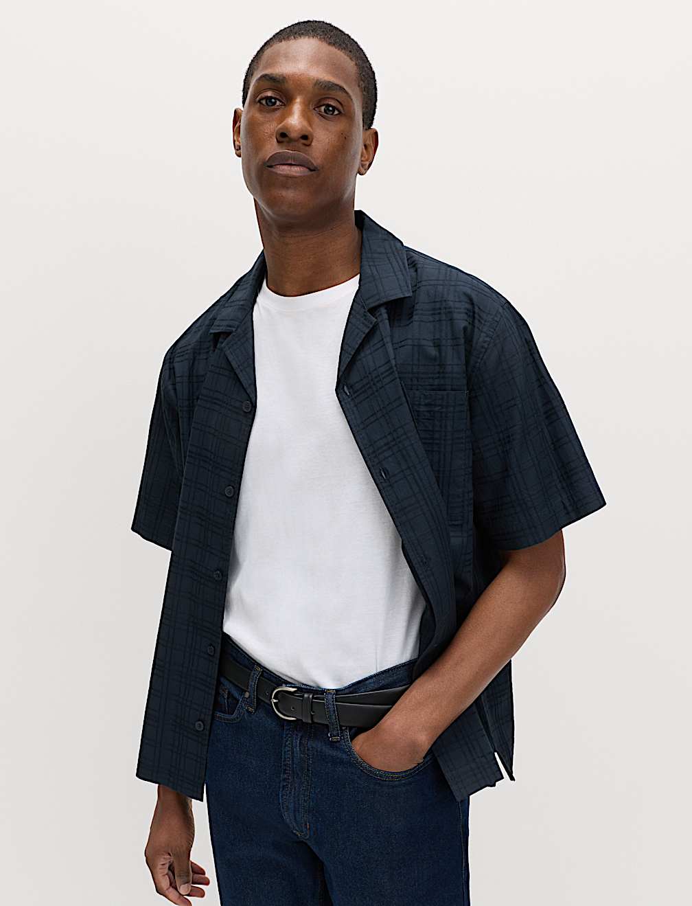 Regular Fit Pure Cotton Short Sleeve Shirt