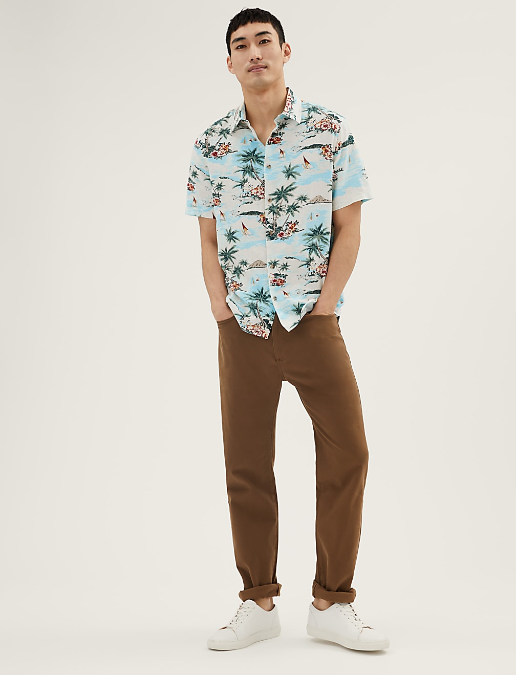 Linen Hawaiian Shirt