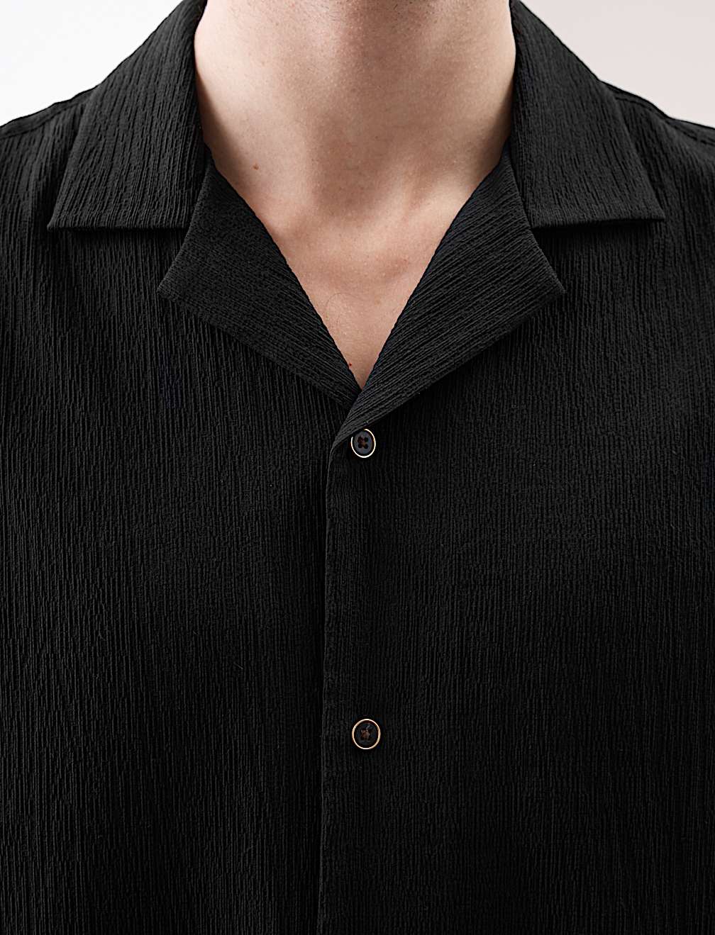 Relaxed Fit Easy Iron Seersucker Shirt