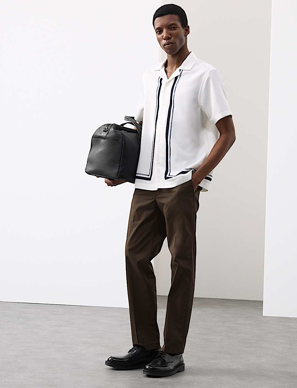 Regular Fit Border Print Shirt
