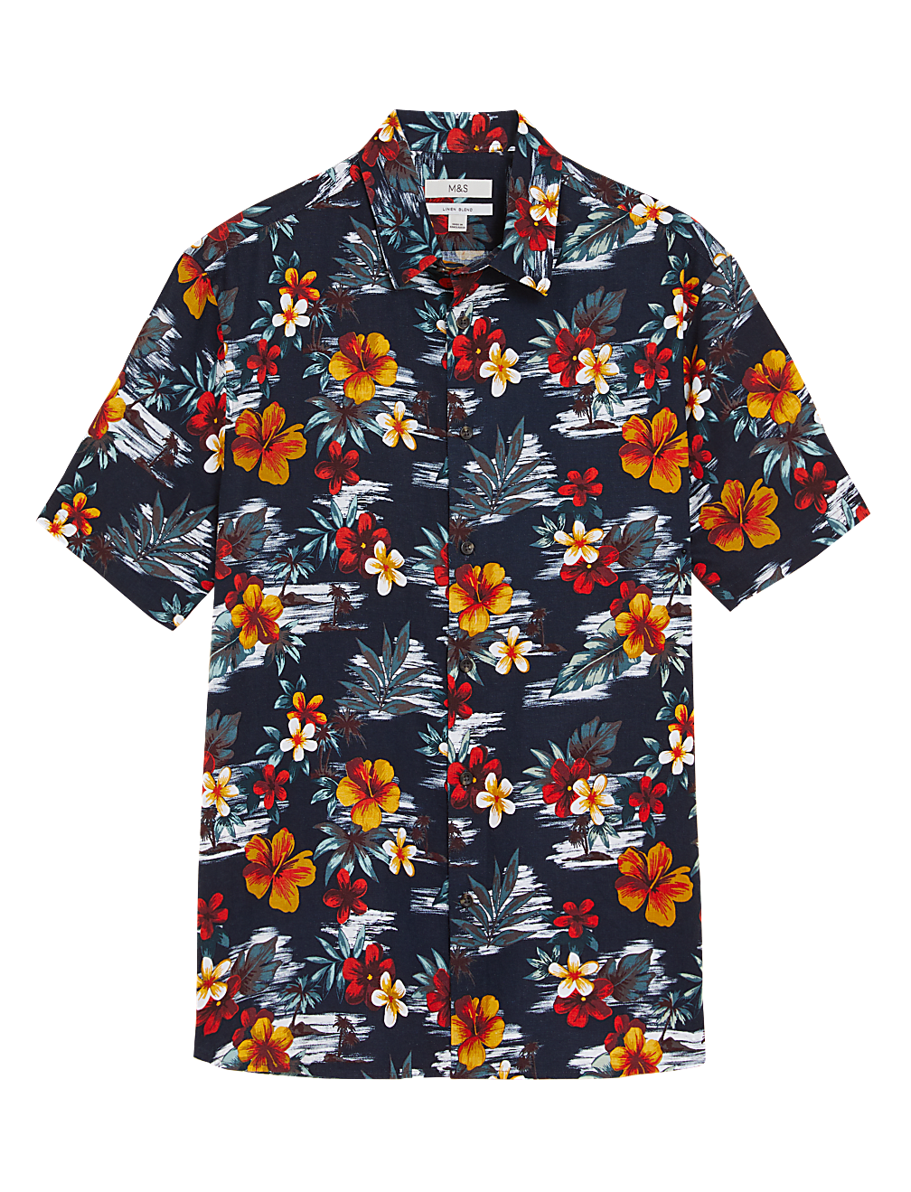 Linen Rich Hawaiian Shirt