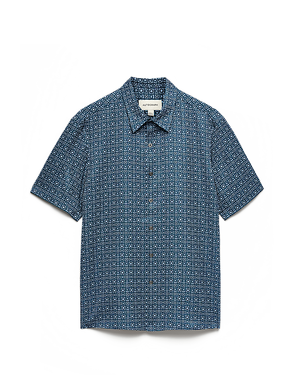 Geometric Print Short Sleeve Shirt