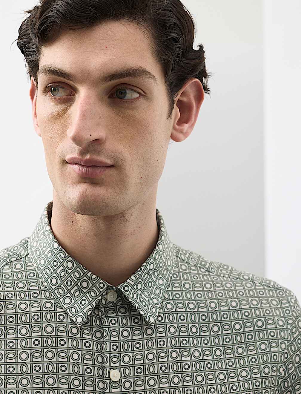 Geometric Print Short Sleeve Shirt