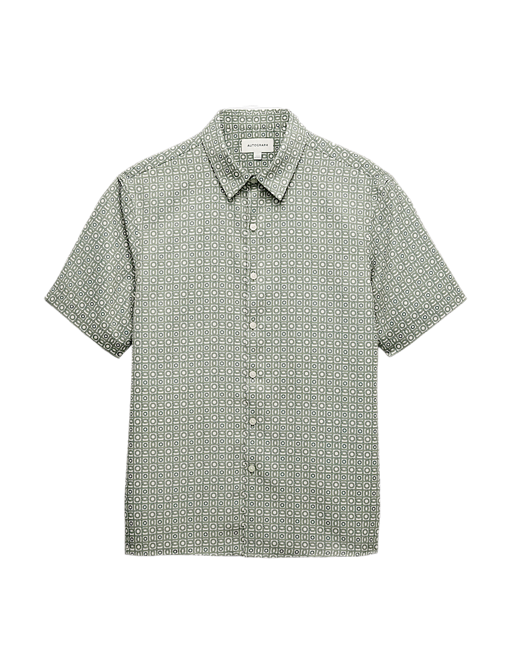 Geometric Print Short Sleeve Shirt