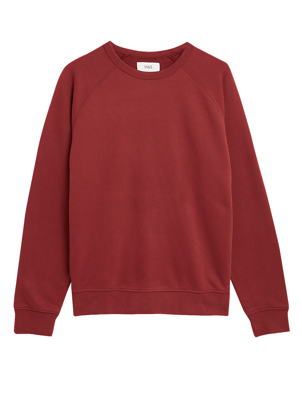 Pure Cotton Raglan Crew Neck Sweatshirt