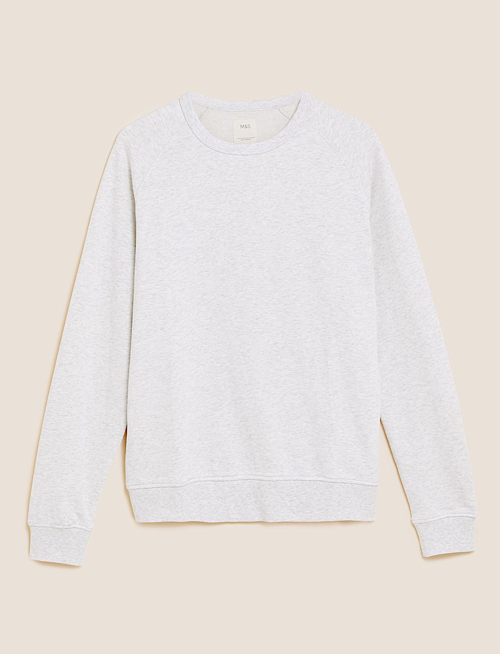 Pure Cotton Raglan Crew Neck Sweatshirt