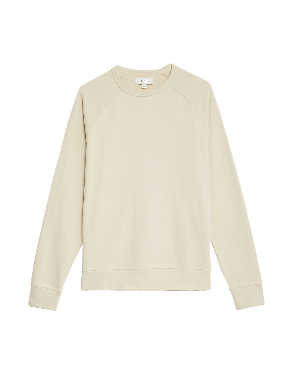 Pure Cotton Raglan Crew Neck Sweatshirt