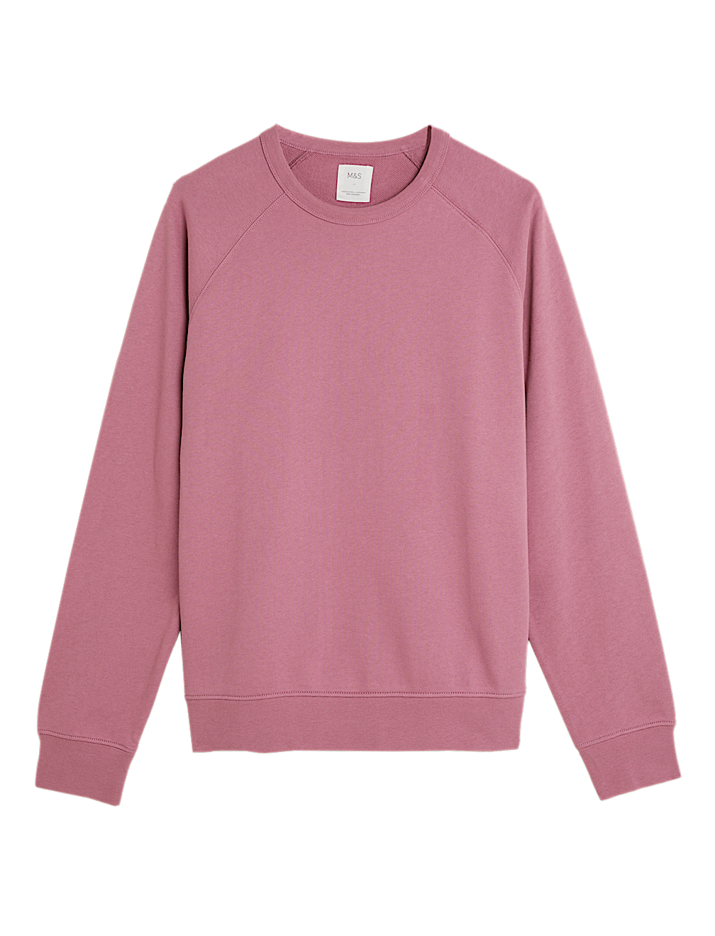 Pure Cotton Raglan Crew Neck Sweatshirt