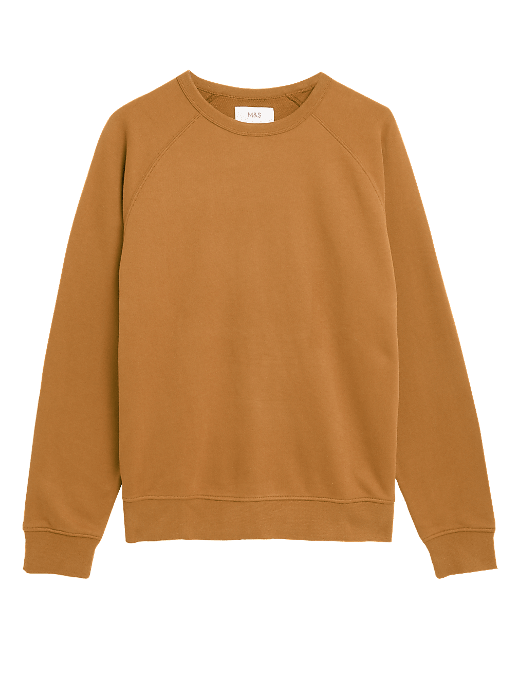 Pure Cotton Raglan Crew Neck Sweatshirt