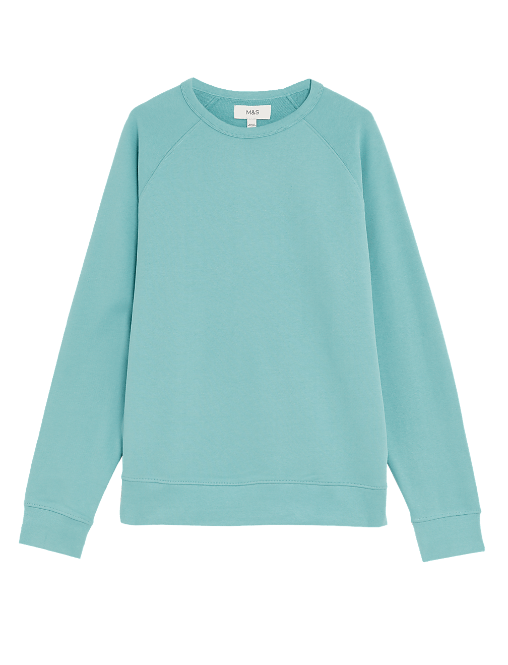 Pure Cotton Raglan Crew Neck Sweatshirt