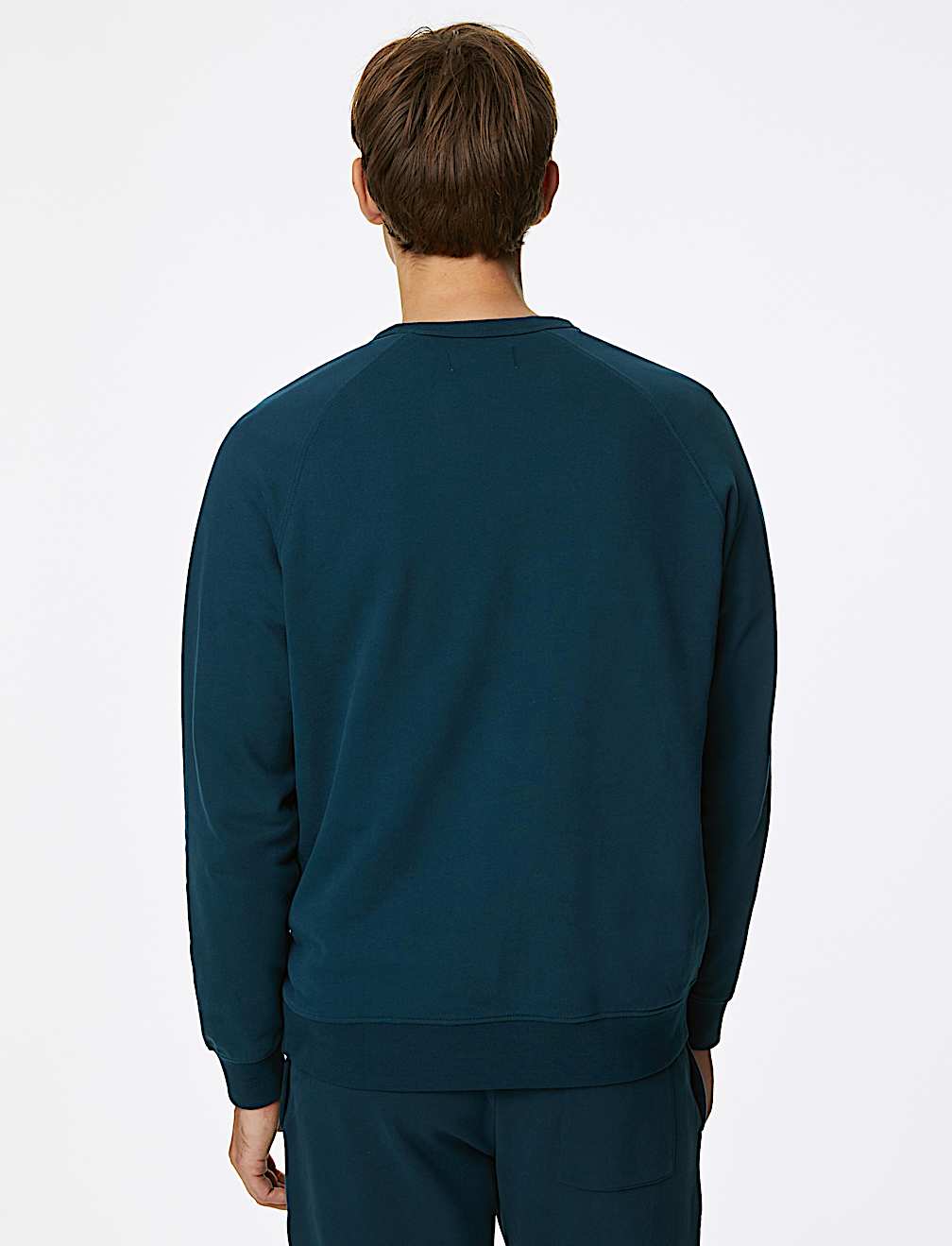 Pure Cotton Raglan Crew Neck Sweatshirt