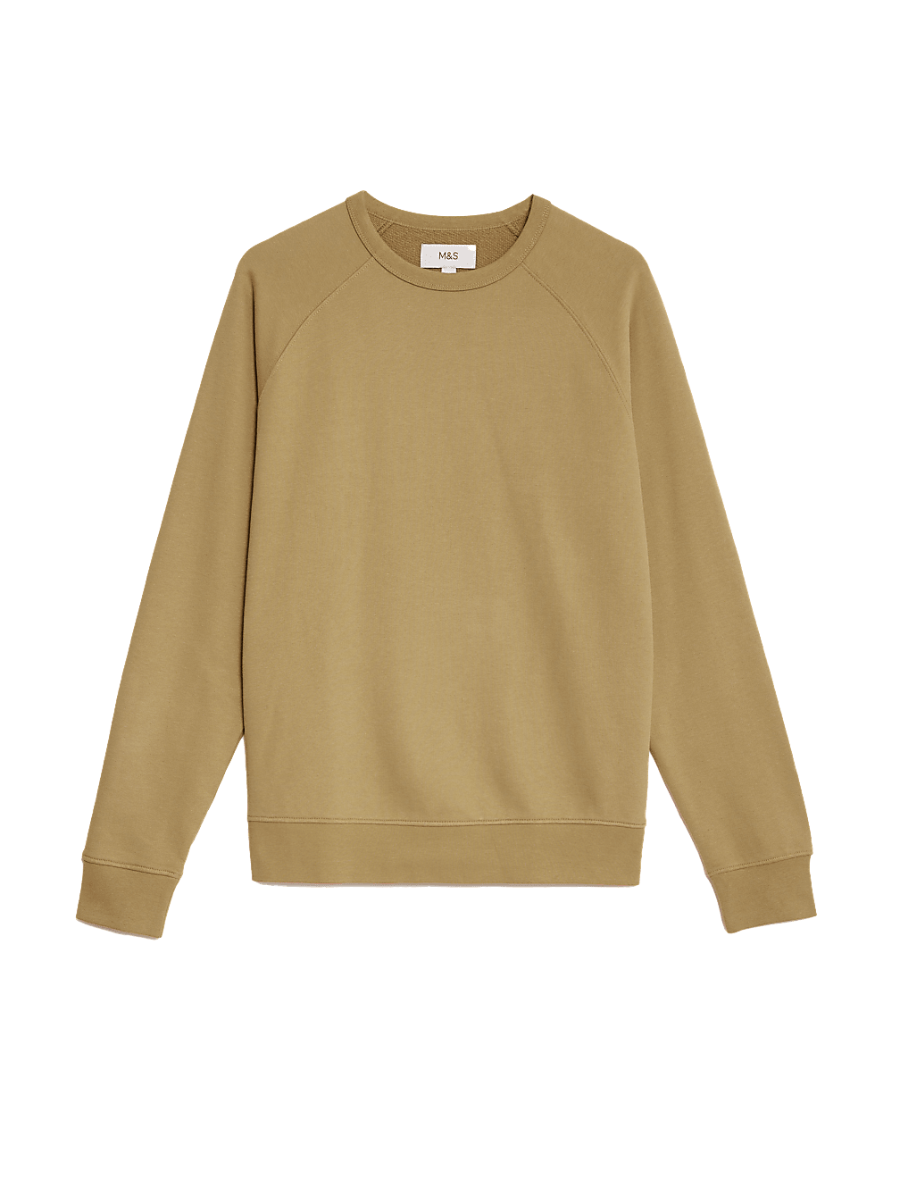 Pure Cotton Raglan Crew Neck Sweatshirt