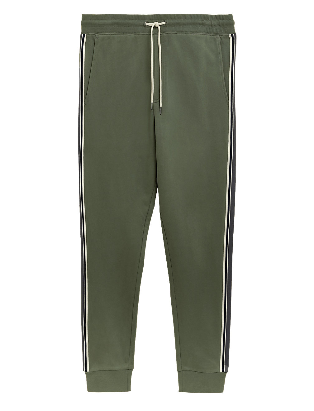 Side Stripe Pure Cotton Joggers