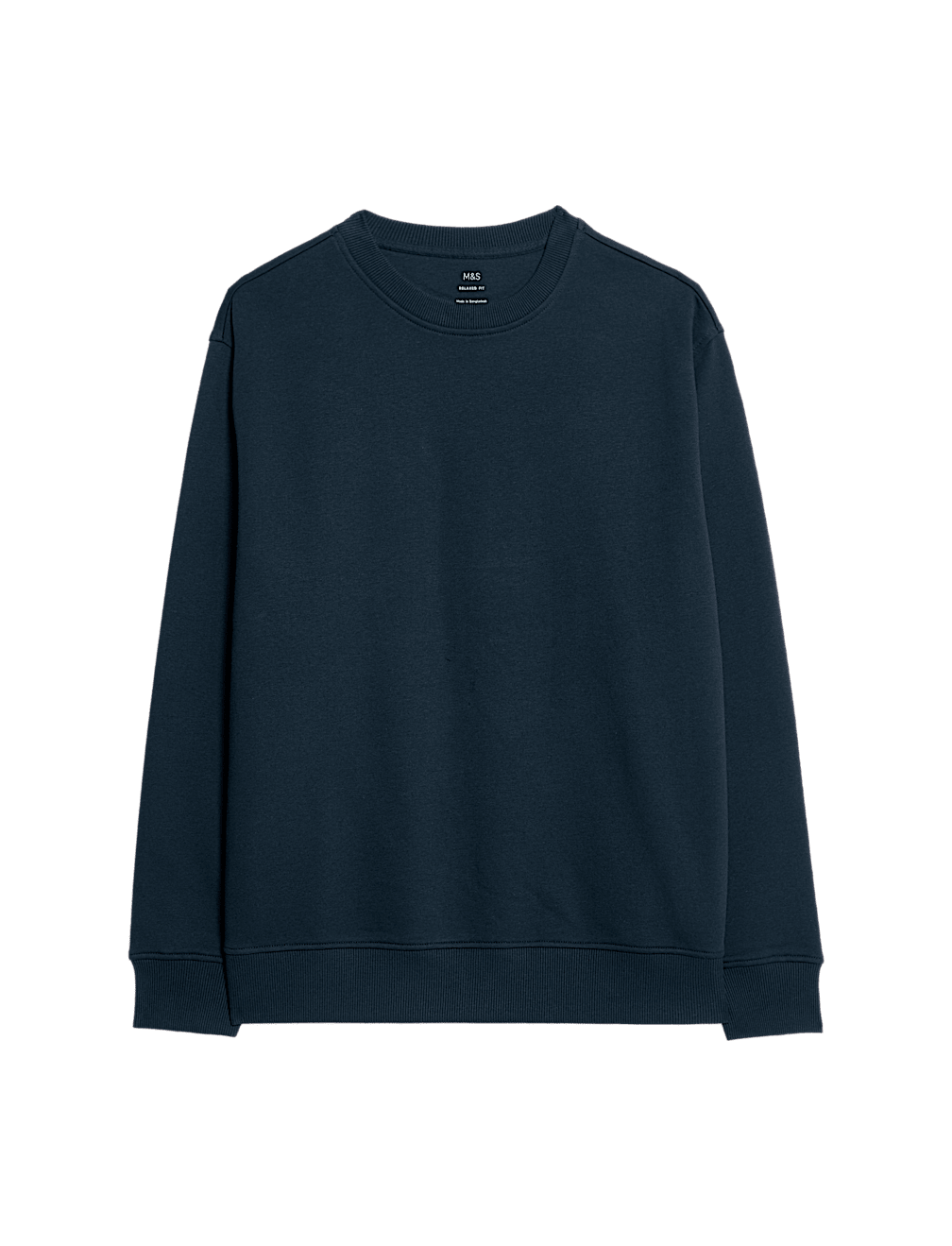 Cotton Rich Relaxed Fit Crew Neck Sweatshirt