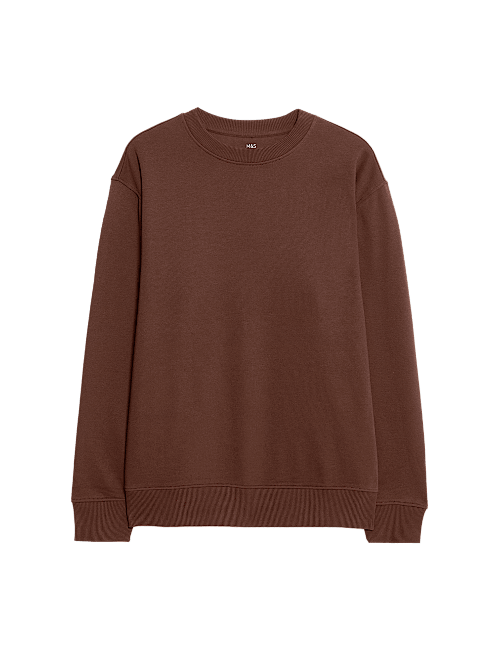 Cotton Rich Relaxed Fit Crew Neck Sweatshirt