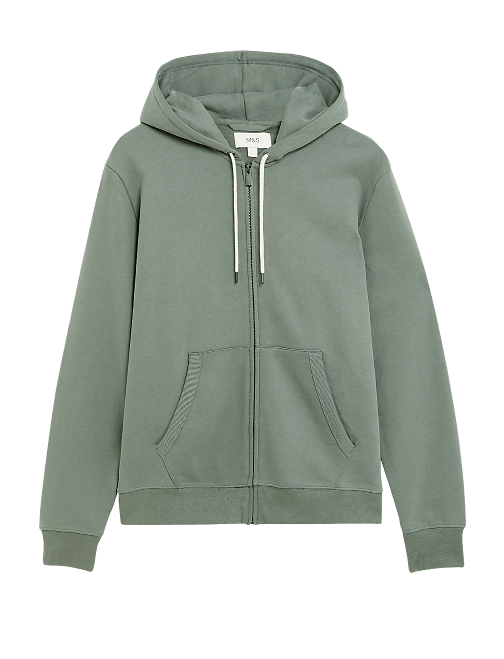 Pure Cotton Zip Through Hoodie