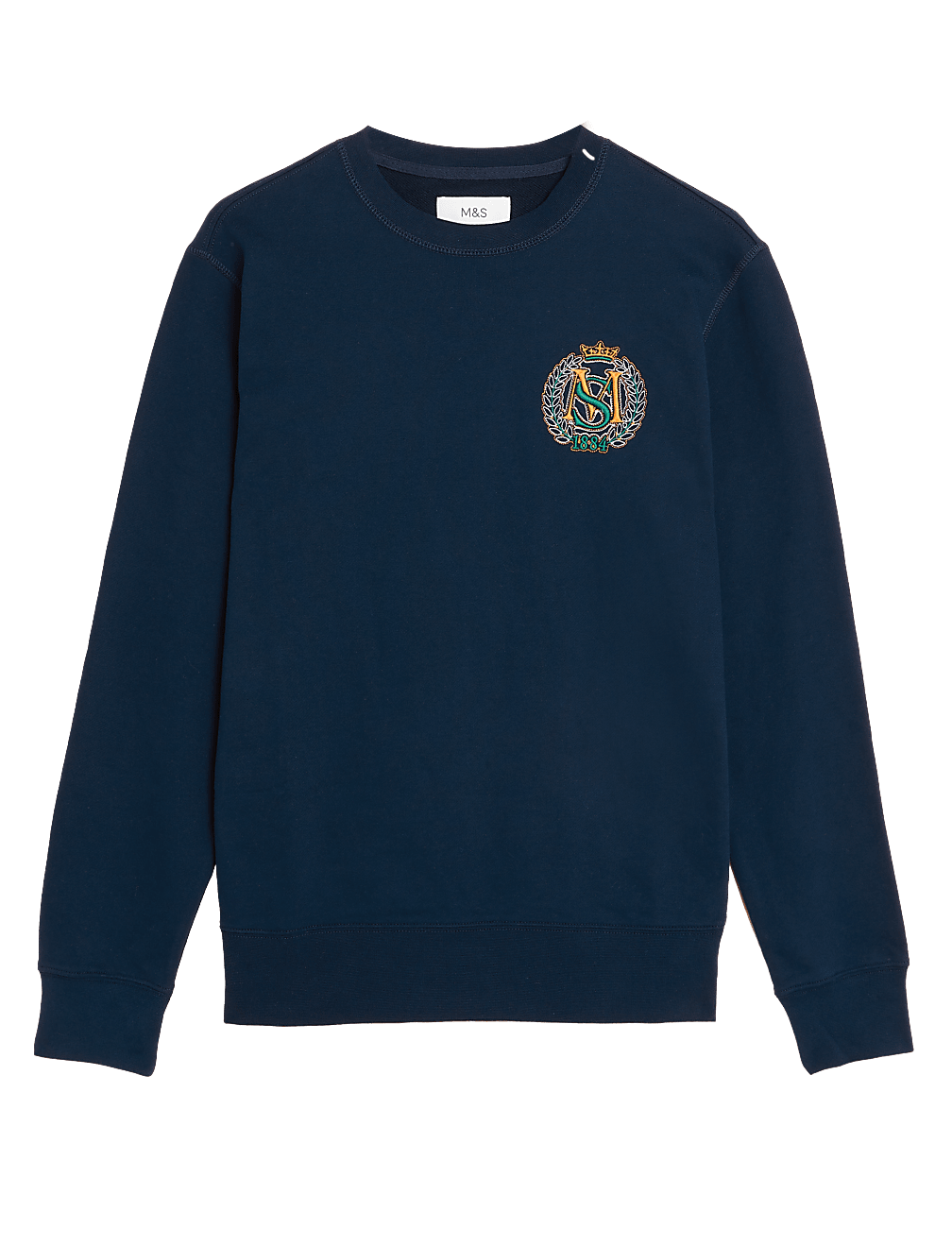 Pure Cotton Embroidered Sweatshirt