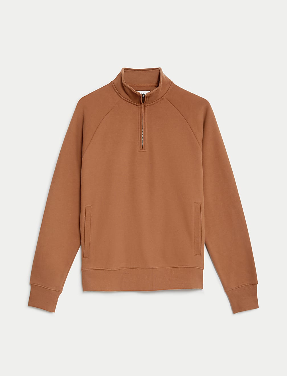 Pure Cotton Half Zip Sweatshirt