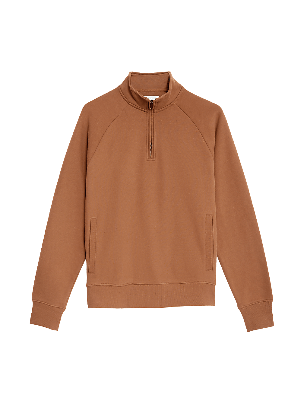 Pure Cotton Half Zip Sweatshirt