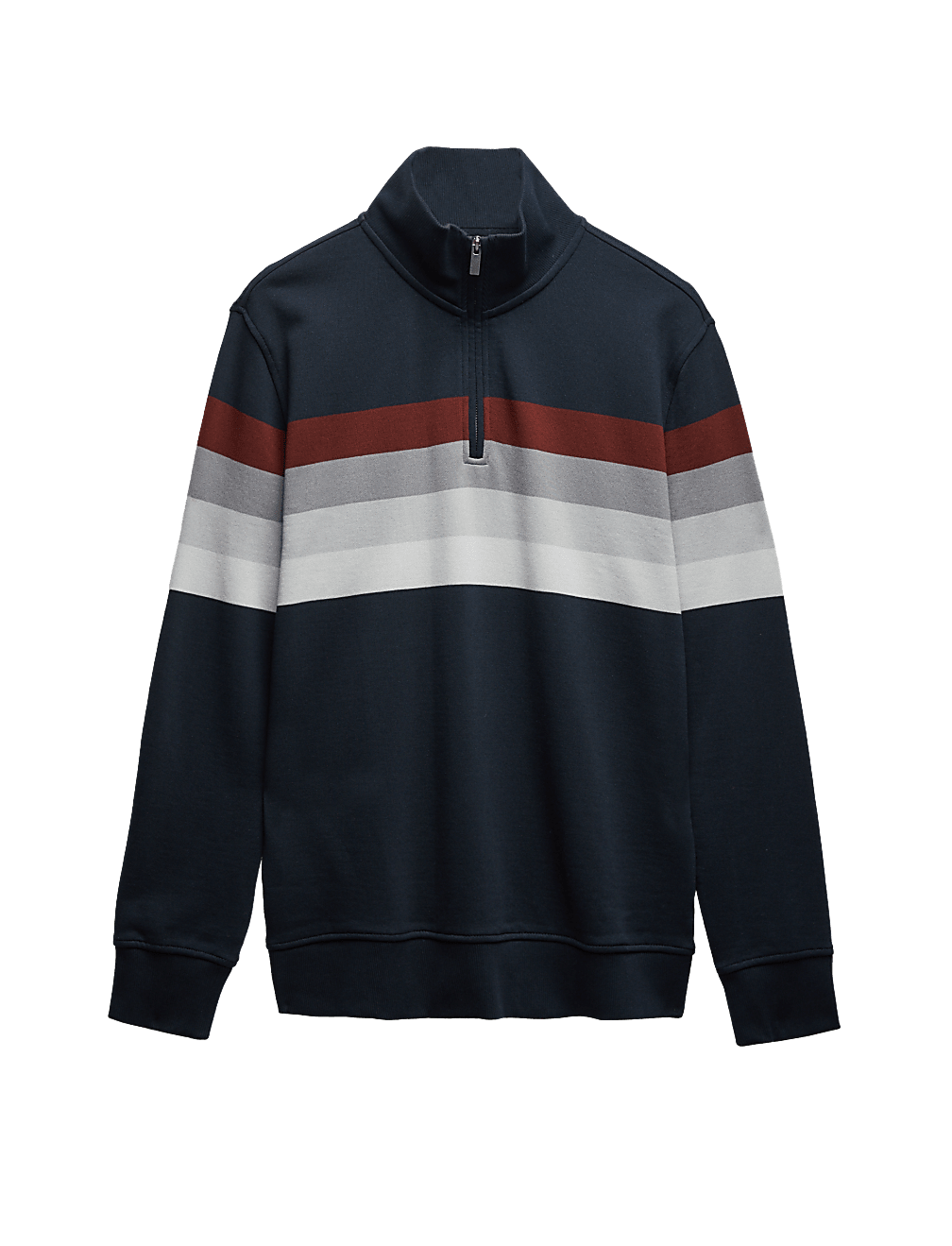 Pure Cotton Half Zip Sweatshirt