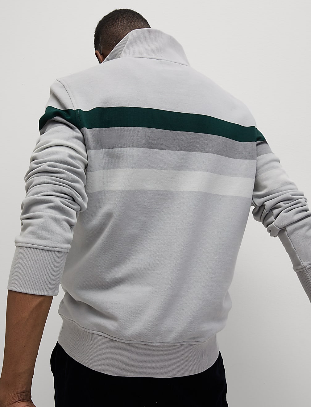 Pure Cotton Half Zip Sweatshirt
