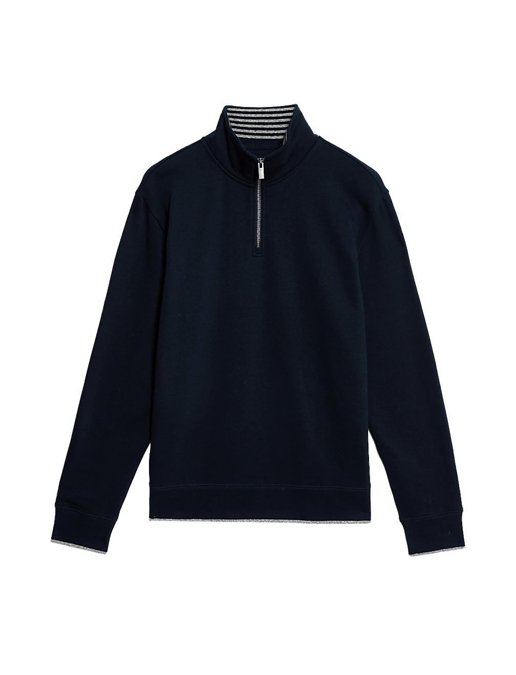 Pure Cotton Half Zip Sweatshirt