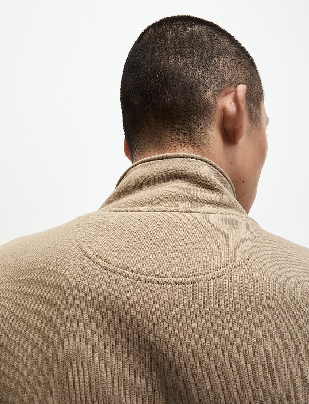 Pure Cotton Zip Up Funnel Neck Sweatshirt