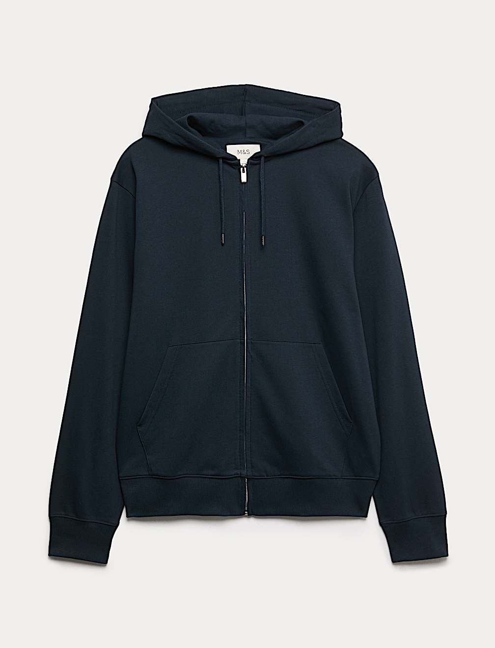 Cotton Rich Zip Through Hoodie