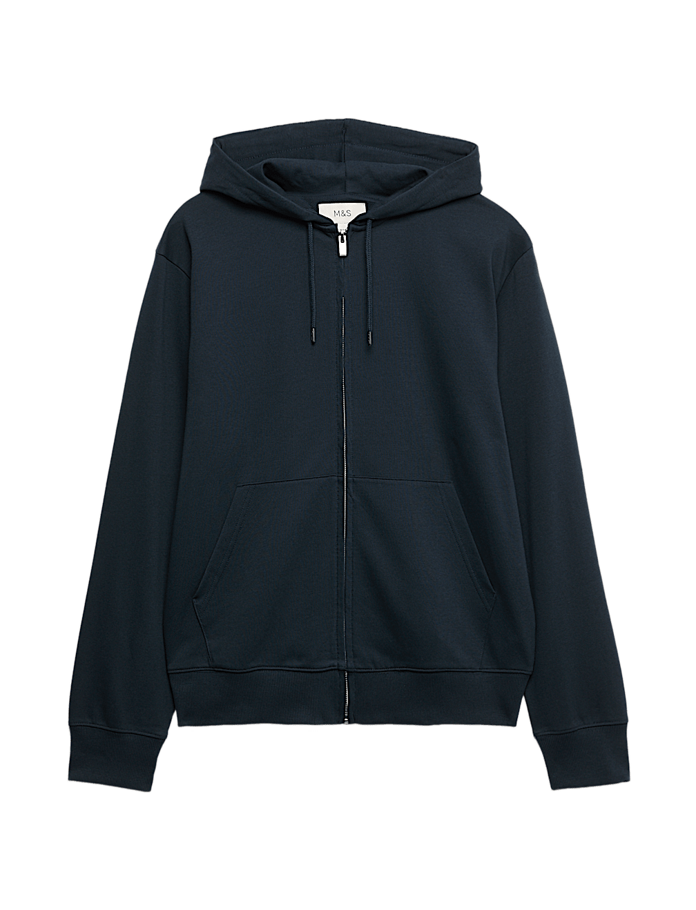 Cotton Rich Zip Through Hoodie