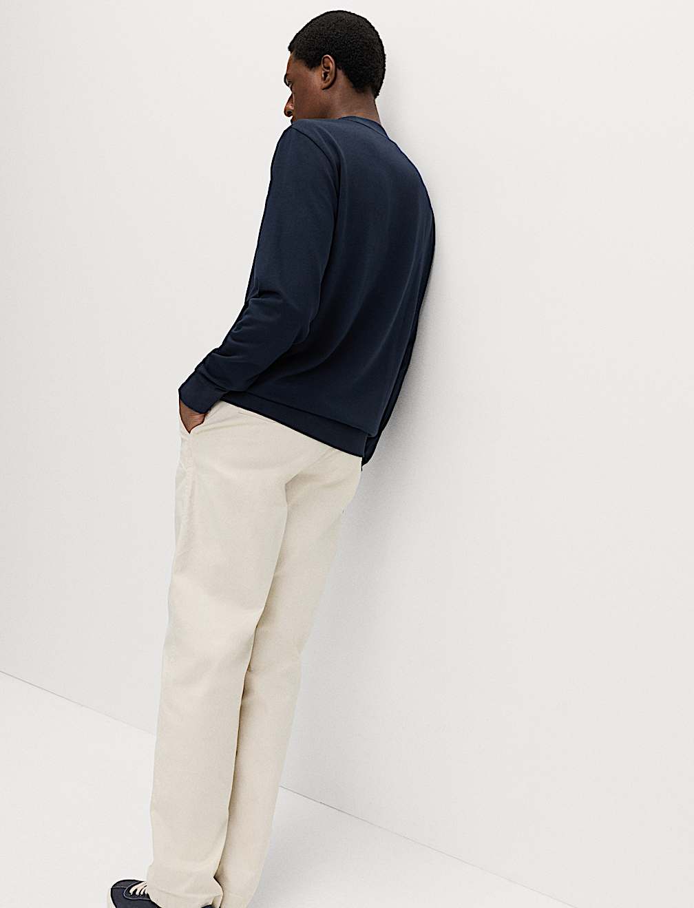 Cotton Rich Crew Neck Sweatshirt