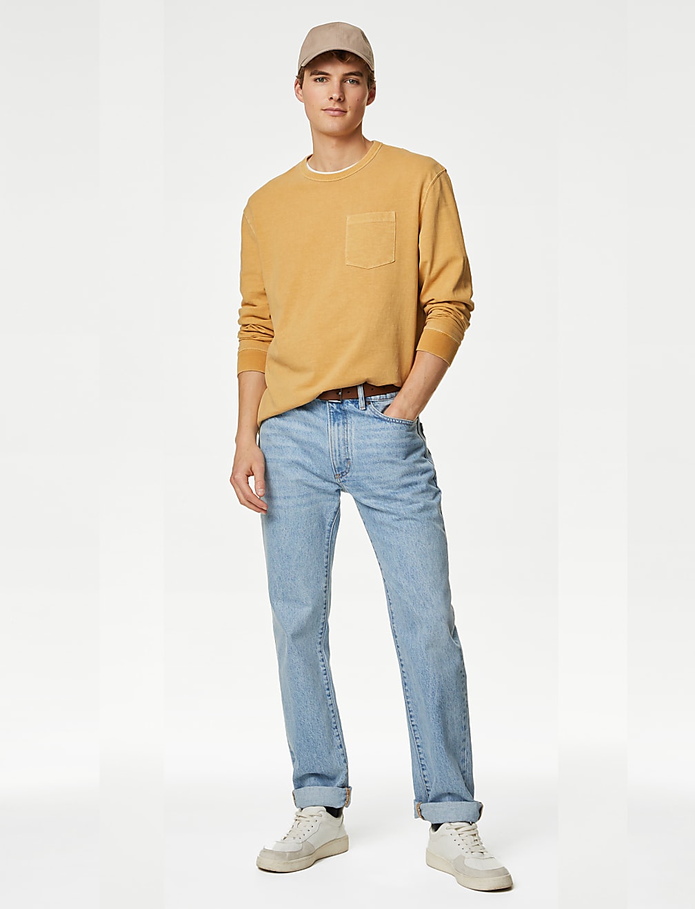 Relaxed Fit Pure Cotton T-Shirt