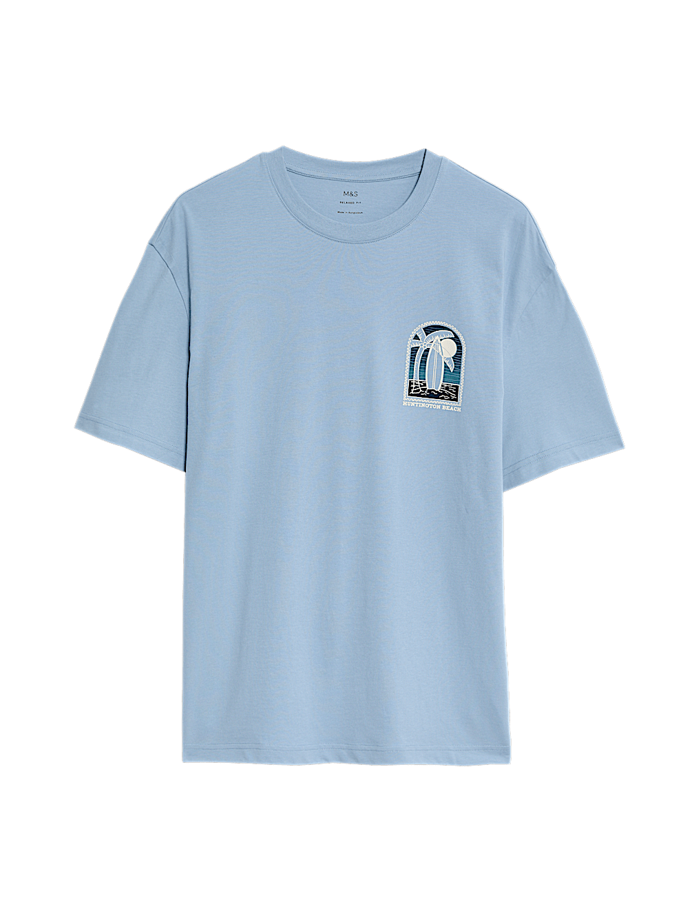 Pure Cotton Surfboard Graphic T-Shirt