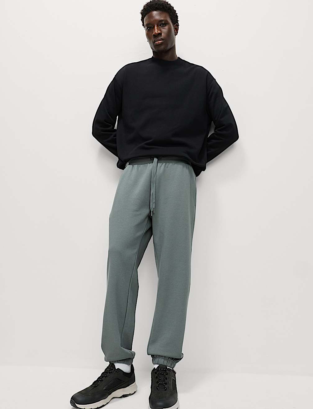 Elasticated Waist Cotton Rich Joggers