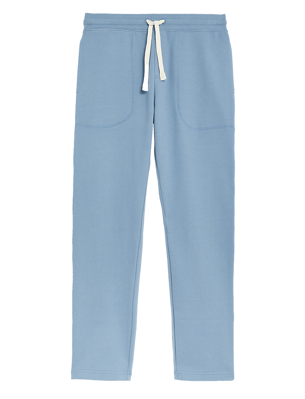 Drawstring Pure Cotton Straight Leg Joggers