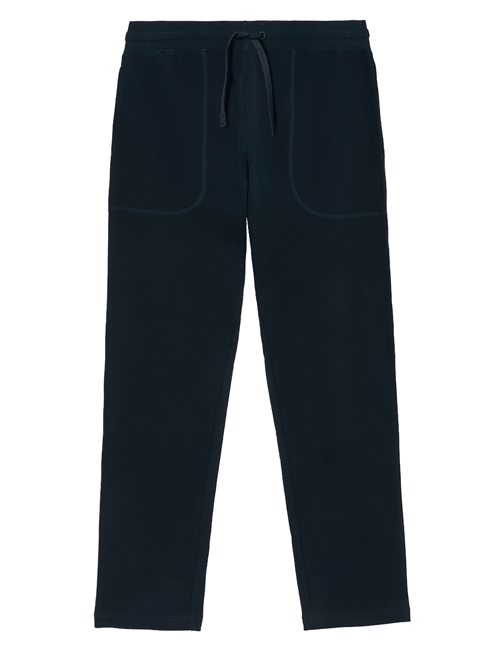 Drawstring Pure Cotton Straight Leg Joggers