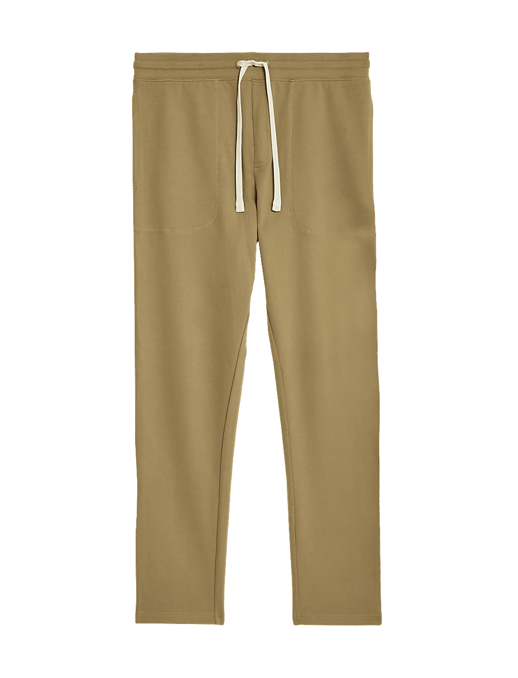 Drawstring Pure Cotton Straight Leg Joggers