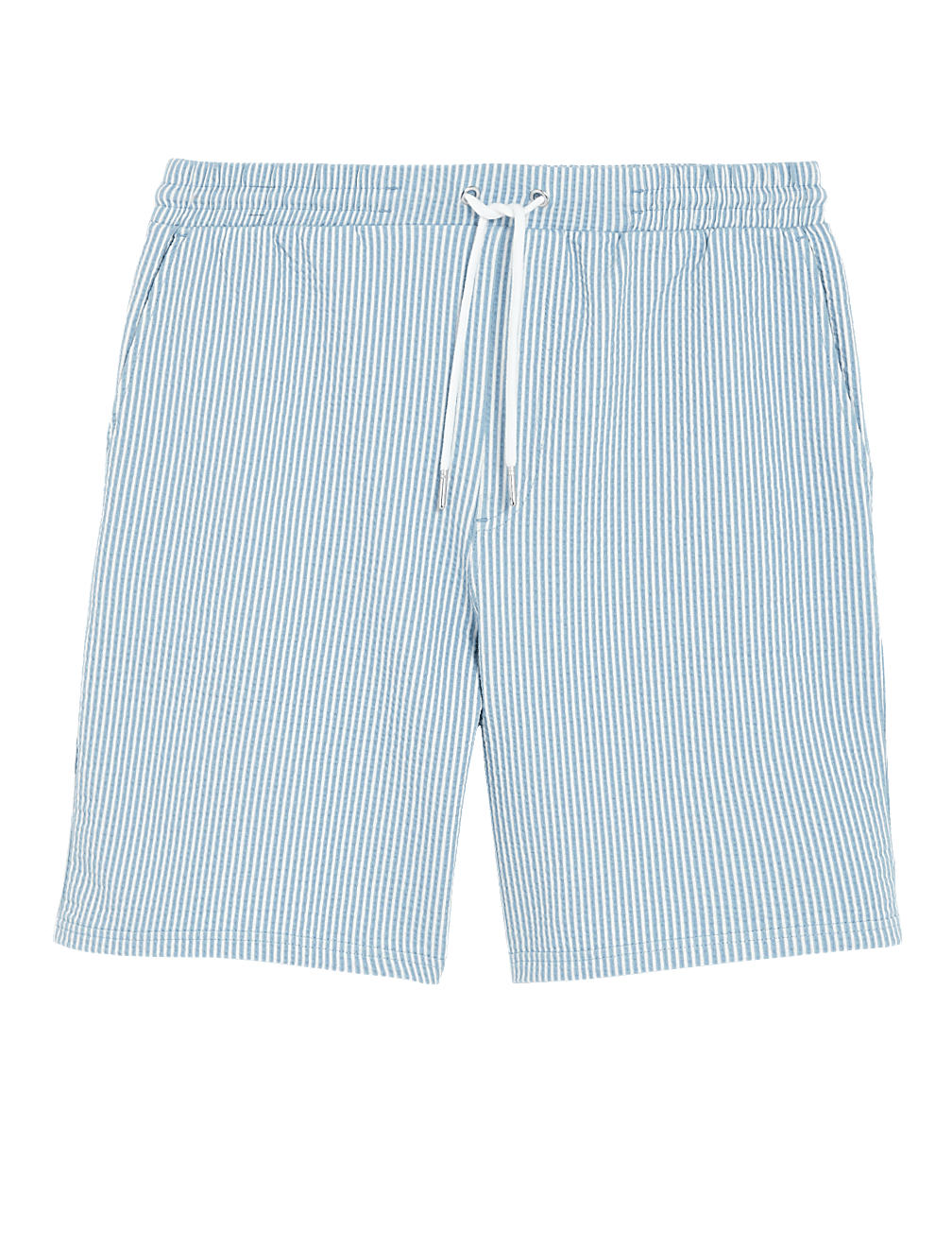 Striped Drawstring Jersey Shorts