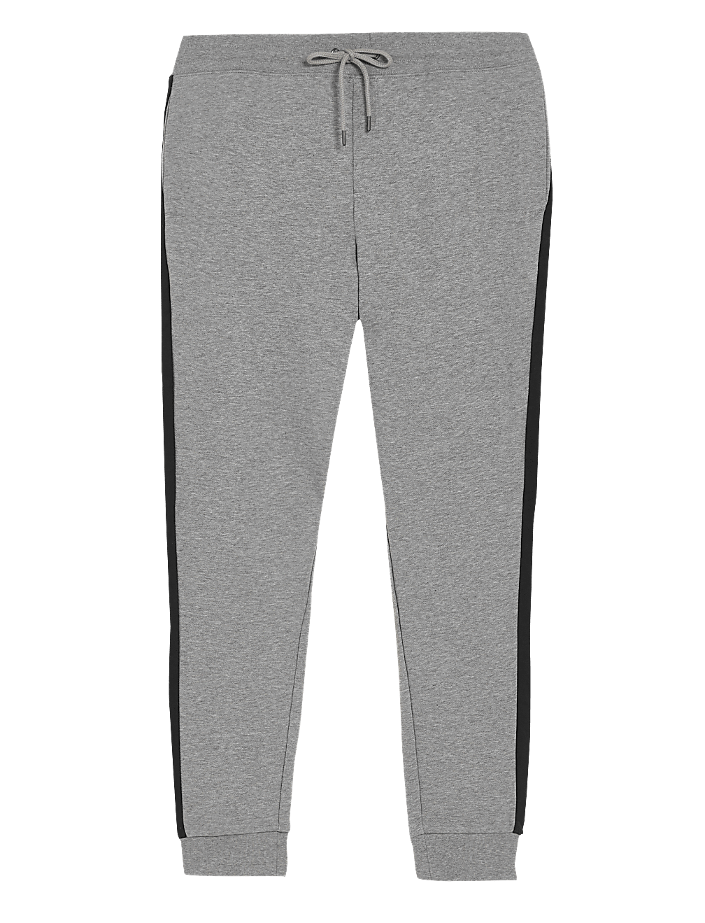 Side Stripe Cuffed Pure Cotton Joggers