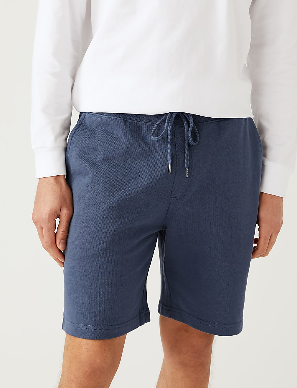 Pure Cotton Drawstring Jersey Shorts