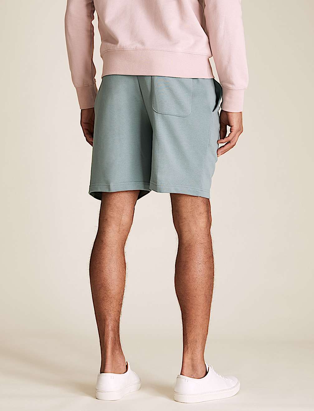Pure Cotton Drawstring Jersey Shorts